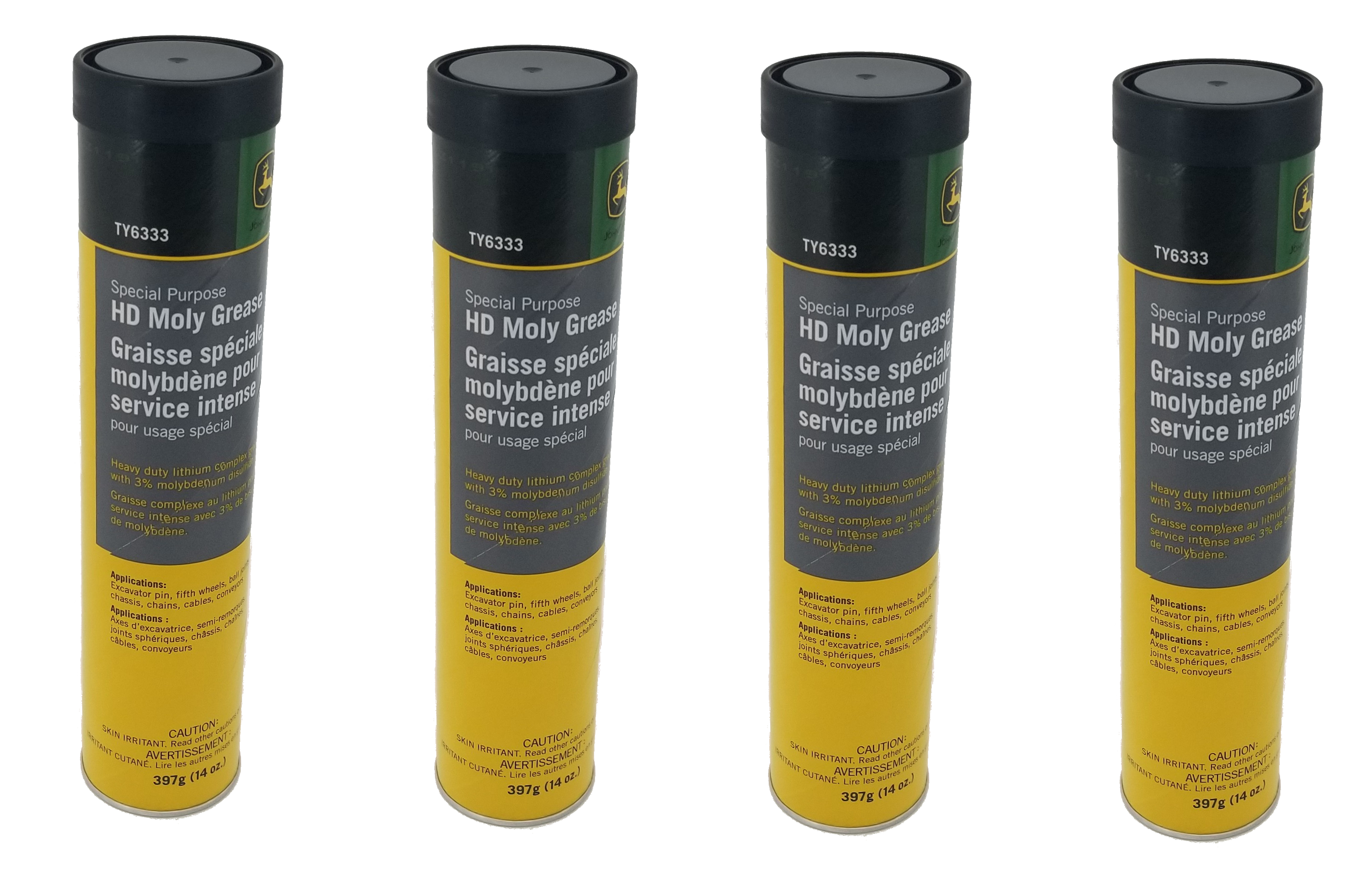 John Deere Original Equipment HD Moly Grease Grease (4PACK) TY6333