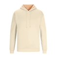 thumbnail image 3 of Men's Casual Fleece Sherpa Lined Drawstring Hoodie Winter Warm Pullover Hooded Sweatshirt Beige M, 3 of 6