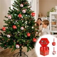 thumbnail image 1 of Fiudx Liquidación navideña Paquete de regalo con combinación de adornos navideños, bola navideña y campana, colgante para árbol de Navidad, juego de bolas navideñas, 1 of 7