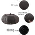 thumbnail image 3 of Sombreros para mujer, gorras de vendedor de periódicos para mujer, sombrero de boina para damas de moda, gorras de vendedor de periódicos para mujer, sombrero de boina para damas de moda, 3 of 6