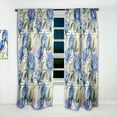 thumbnail image 2 of Designart 'Floral Botanical Design Retro I' Mid-Century Modern Curtain Panel, 2 of 5