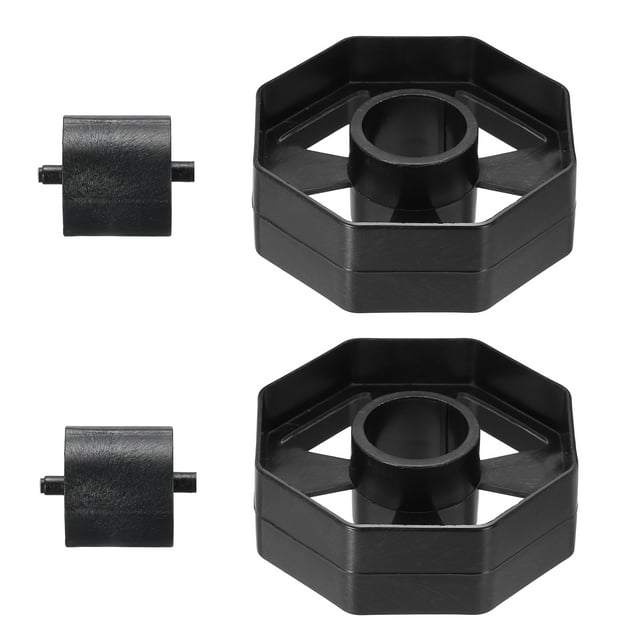 Uxcell 2Set Tape Dispenser Core, Replacement Wheel and Core for 20032/20072 Tape Dispenser Plastic Insert Parts for Home Office Warehouse Wrapping Packaging Mailing Shipping, Black
