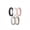 Pack D: Pink Sand, AW-Black, AW-White, AW-Fog, AW-Stone, variant on Women Breathable Silicone Bridal Rings Sets For Her, Wedding Bands - 4mm Wide, 1.5mm Thick - 1-10 Variety Multipack