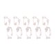 thumbnail image 1 of Jumpingount 10 pares de convertidor de cable de oreja ajustable de pendientes con Clip accesorios de joyería herramienta adaptador de Ropa, zapatos y accesorios Miscelánea Plata Jumpingount AP010086-02B, 1 of 6