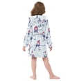 thumbnail image 7 of FORMRS Niños Bathrobe Unisex Hooded Robe Soft Plush Pajamas Sleepwear, Size 2-3T, Blue Ice Hockey, 7 of 7