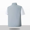 thumbnail image 4 of Kalauyu Sleeveless Zip Up Vest for Men Stand Collar with Multi Zipper Pocket Casual Lightweight Outdoor Fishing Hiking Waistcoat, 4 of 9