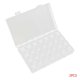 thumbnail image 1 of Paquete de 2 cajas de almacenamiento de joyas ajustables de 28 rejillas, herramientas de costura de plástico, organizador de pendientes, contenedor Methold ZHF0139, 1 of 5