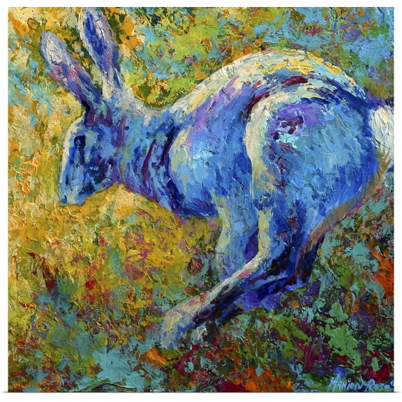 Great BIG Canvas | Rolled Marion Rose Poster Print entitled Running Hare