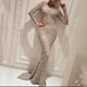 thumbnail image 2 of Vestido de noche sexy delgado Pompotops de manga larga para mujer Cuello redondo Talla S, 2 of 9