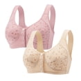 thumbnail image 1 of Clearance Sale 2025 Bra 2PC Women's Plus-Size Printed Front Button Vest Comfort Bra Underwear, 1 of 4