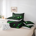 thumbnail image 6 of Castle Fairy Boys Girls Abstract Plaid Gamepads Twin Bedding Sets 7-Piece,Video Game Bedding Comforter Set Microfiber,Futuristic Cubes Breathable Sheet Sets,Ultra Soft Home Decor,Reversible, 6 of 8