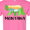 thumbnail image 4 of Inktastic Montana Lake and Trees in Bear Silhouette T-Shirt, 4 of 5