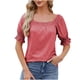 thumbnail image 2 of Fiudx Tops para Mujer Tops de Mujer Camiseta de Manga Corta de Ocio Holgada y Cómoda a La Moda, 2 of 5