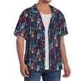 thumbnail image 2 of Naloa Colorful Dreamcatcher1 Men's Loose Fit Cuban Collar Short-Sleeve Shirt, Hawaiian Shirts, Mens Shirts Casual for Everyday Wear Outings-Small, 2 of 5