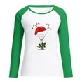 thumbnail image 4 of IROINNID Reduced Christmas Sweatshirts for Women Winter Xmas Print Long Sleeves Crewneck Holiday New Year Tops,Green, 4 of 6