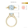 thumbnail image 5 of ANGARA Natural Solitaire 2.7 ct Aquamarine Split Shank Engagement Ring in 14K Yellow Gold for Women (Size-9mm) | March Birthstone, Anniversary, Jewelry Gift for Women | Natural Aquamarine Ring, 5 of 9