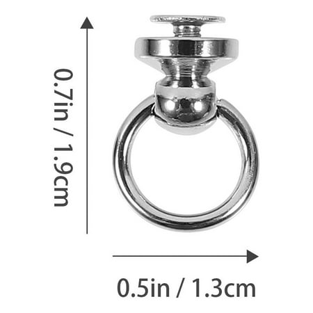 

12pcs Ring Bag Side Clip Buckles Screw Connector Hanger Hook DIY Bag Buckles