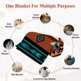 thumbnail image 6 of Turquoise Red Throw Blanket,Flannel Fleece Blanket with Striped Design for Couch,Southwest American Native Abstract Pattern Soft Breathable All Season Plush Blankets for Sofa Office Car Seat 40"x60", 6 of 9