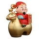 thumbnail image 5 of Estatua de Cai Shen, figura de resina, regalo para el Festival de Primavera, escultura Feng Shui china, decoración de escritorio para dormitorio, uso Oro S, 5 of 8