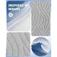 thumbnail image 5 of Non-Slip Bath Mat 40x60cm, Absorbent Bathroom Rug, Fluffy Microfiber Shower Mat, Machine Washable, Durable Floor Mat Bath Mat (Gray), 5 of 5