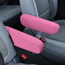 Yuyamidu 2 PCS Armrest Cover for Car Pink Car Armrest Protective Cover Auto Decorative Accessories Anti-Scratch Front Seat Armrest Cover for Most Cars