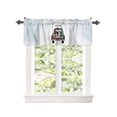 thumbnail image 3 of Xmas Red Plaid Farm Truck Window Treatment Panel for Living Room Bathroom BedroomWinter Tree Snowman Gift Window Treatment Drapes for Bedroom Laundry Room Farmhouse Home Decor 42x18in, 3 of 7