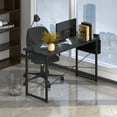 thumbnail image 4 of Gymax Bureau d'Ordinateur Moderne 47 Pieds' Table d'Étude et d'Écriture avec Sac de Rangement Noir, 4 of 10