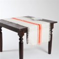 thumbnail image 1 of SARO JU190.TG2090B 20 x 90 in. Rectangular Striped Design Jute Table Runner - Tangerine, 1 of 1