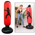 thumbnail image 3 of Saco de boxeo inflable shamjiam rojo para adultos, 3 of 9