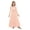 Pink, variant on Kids V Neck Wedding Junior Bridesmaid Dress Long Sleeve Pleated Evening Prom Party Maxi Gown Dark Navy 8
