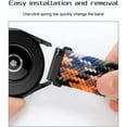 thumbnail image 3 of KOMI 2 Pack Sport Loop Nylon Braided Bands Compatible with Samsung Galaxy Watch 3 45mm/Galaxy Watch 46mm/Gear S3 Classic/Frontier, with Adjustable Buckle,22mm Quick Release Watch Band for Women Men, 3 of 5