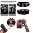 thumbnail image 7 of Uorisanigo Aztec Horse 15 Pack Car Accessories Set, Universal Car Seat Covers Steering Wheel Wrap Seat Belt Pad Trash Garbage Air Vent Car Organizer Rearview Mirror Cover Car Coaster Keychain, 7 of 7