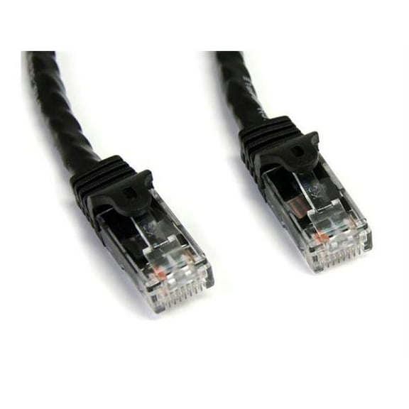 15Ft Black Snagless Cat6 Utp Patch Cable