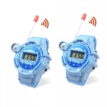 BESTSKY 2-Pack Kids Walkie Talkies Watches, 2 Way Radio Toy Walkie Talkies for Kids, Multifunction Children Walkie Talkies for Outdoor Games Adventures Camping Hiking for 3-12 Year