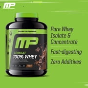 Musclepharm Combat 100% Whey Protein Powder, Chocolate, 25g Protein, 5 Lb