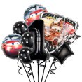thumbnail image 4 of Juego de 6 a 8 globos de aluminio para fiestas de cumpleaños de Disney Cars para niños y niñas, suministros para fiestas de Lightning McQueen, 4 of 5