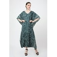 thumbnail image 5 of Miss Lavish London Kaftan Dresses for Women,Beach Kaftan Coverups,Hawaiian Coverups for Women,Long Beach & Swimsuit Coverups,Plus Size African Caftan Dress,Moroccan Style Loungewear Soothing Green XL, 5 of 6
