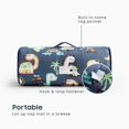 thumbnail image 3 of Toddler Nap Mat with Pillow and Blanket, 100% Cotton Fabric, for Kids Boys Girls in Daycare Kindergarten Preschool, Cute Dinosaur Cartoon on Navy, 3 of 6