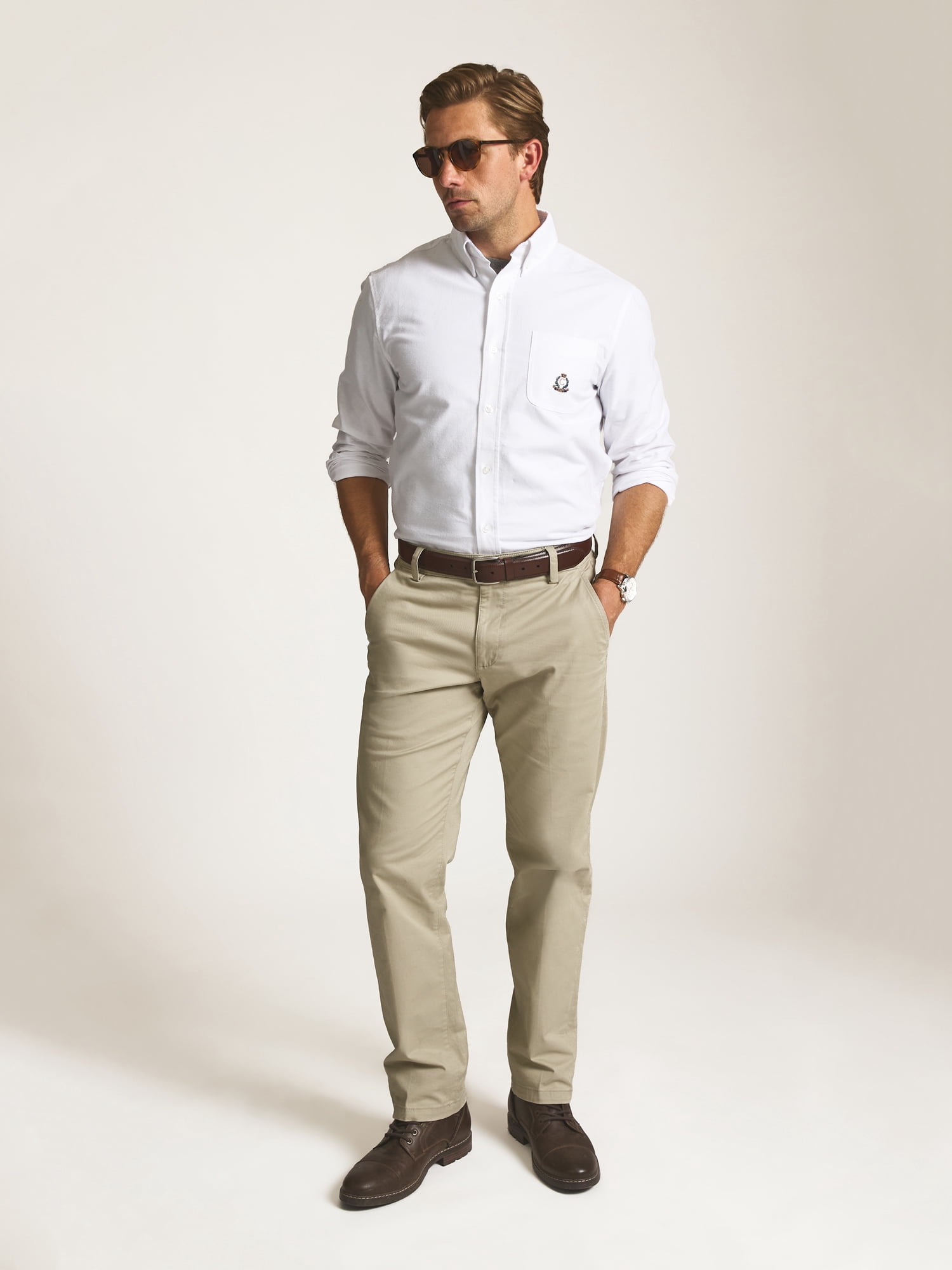 Chaps Men’s and Big Men’s Heritage Cotton Oxford Shirt, Sizes S–2XL