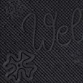 thumbnail image 3 of Ottomanson Easy Clean, Waterproof, Low Profile, Non-Slip Leaves Indoor/Outdoor Rubber Doormat, 18" x 28", Black, 3 of 8