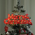 thumbnail image 4 of Merry Christmas Lights Door Sign Letters Battery operated LeD Wreaths Decorative Lamps Light up Merry Christmas Sign Xmas Party Decor Supplies for Winter Holiday New Year Xmas Party Home Decorations, 4 of 6