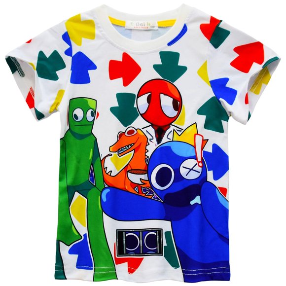 Rainbow Friends Roblox Rainbow Friends Short-sleeved Children's T-shirt Tops - WEVALLEY