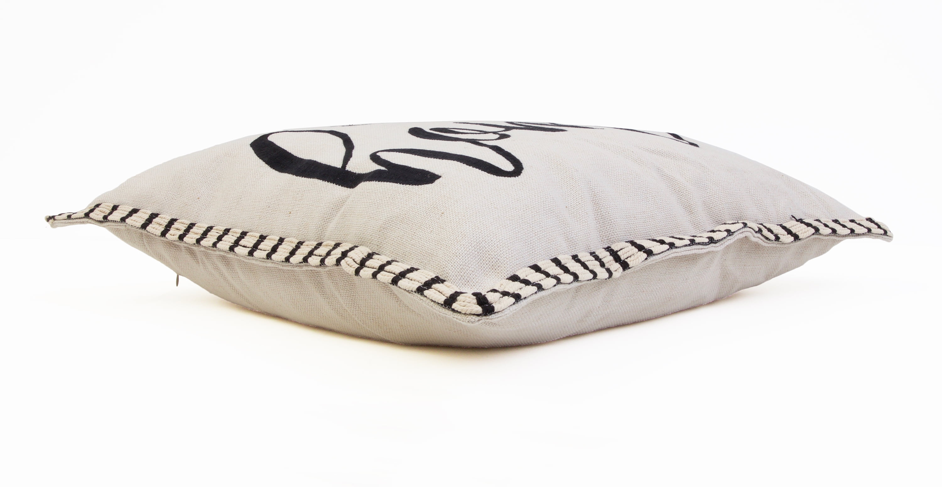 Style Studio It s so Good to be Home Stitched Rope Throw Pillow