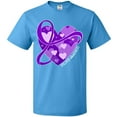 thumbnail image 3 of Inktastic Epilepsy Awareness Purple Ribbon Around Heart T-Shirt, 3 of 5