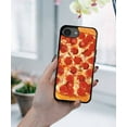 thumbnail image 5 of WIRESTER Shockproof Soft Rubber Cover Case for Apple iPhone 16e 6.1" 2025, Pepperoni Pizza, 5 of 5
