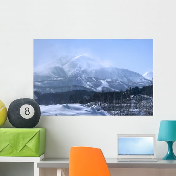 Kutchan Niseko Wall Mural by Wallmonkeys Peel and Stick Graphic (36 in W x 23 in H) WM200676