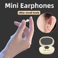 thumbnail image 2 of Mini Invisible Earbuds for Work and Sleep - Best Small Earbuds for Small Ear Canals for Sleeping Tiny Discreet Hidden Invisible Headphones for Work,Black, 2 of 7