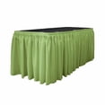 thumbnail image 2 of LA Linen SKT-Pop-30x29-15Lclips-CharcoalP34 Polyester Poplin Table Skirt with 15 L-Clips, Charcoal - 30 ft. x 29 in., 2 of 7