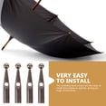 thumbnail image 3 of UPOUART 10Pcs Replacement Umbrella Bone Covers Folding Umbrella Accessories Aluminum Alloy, 3 of 8