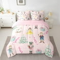 thumbnail image 2 of Homewish Merry Xmas 7-Piece Twin Bedding Sets,Retro Nutcracker Bedding Comforter Set,Cute Ballet Girls Sheet Sets For Kids,Breathable Home Decor Reversible, 2 of 8